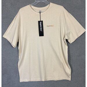 Forgotten Faces Mens Falcon Oversized Graphic Design T-Shirt Tan XXL NWT's.